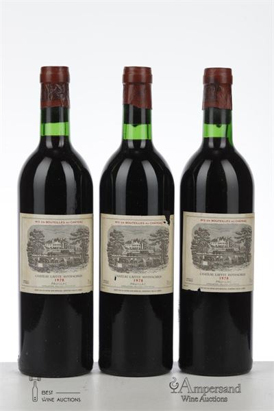 LAFITE ROTHSCHILD 1978 - Mc - 3 Bottles