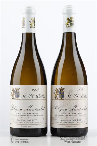 PULIGNY MONTRACHET LA GARENNE 1999 - Jean Marc Boillot - 2 Bottles