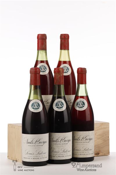 NUITS ST GEORGES 1967 - Louis Latour - 5 Bottles