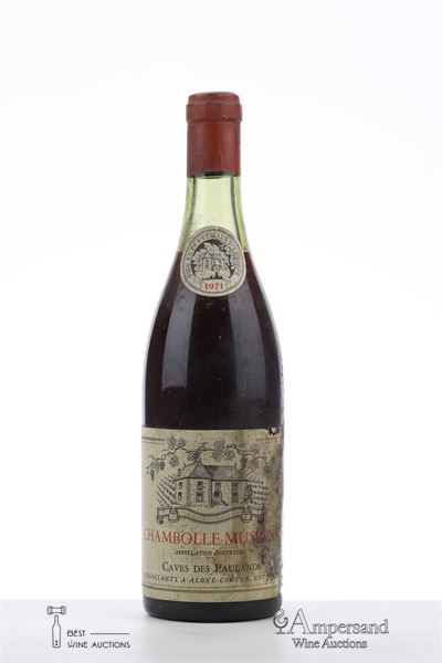 CHAMBOLLE MUSIGNY 1971 - Caves des Paulands - 1 Bottle