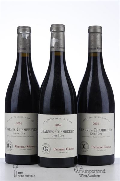 CHARMES CHAMBERTIN 2016 - Camille Giroud - 3 Bottles