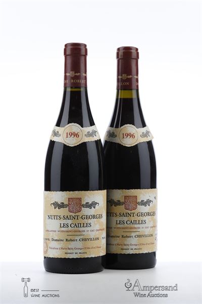 NUITS ST GEORGES LES CAILLES 1996 - Robert Chevillon - 2 Bottles