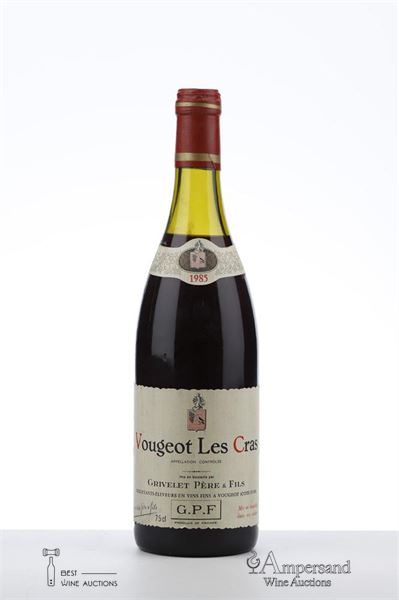 VOUGEOT LES CRAS 1985 - Grivelet - 1 Bottle