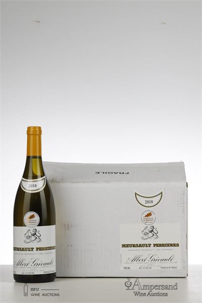 MEURSAULT PERRIERES 2018 - Albert Grivault - 6 Bottles - Oc 6
