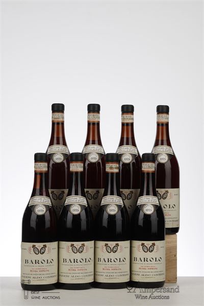 BAROLO BUSSIA SOPRANA 1979 - Conterno Aldo - 8 Bottles
