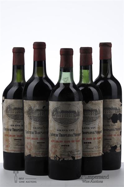 TROPLONG MONDOT 1961 - Negociant - 5 Bottles