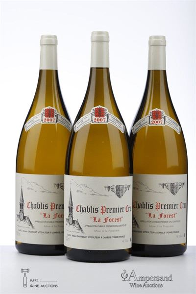 CHABLIS LA FOREST 2007 - Vincent Dauvissat - 3 Magnums
