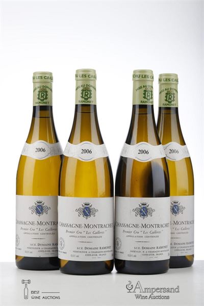 CHASSAGNE MONTRACHET BLANC LES CAILLERETS 2006 - Ramonet - 4 Bottles