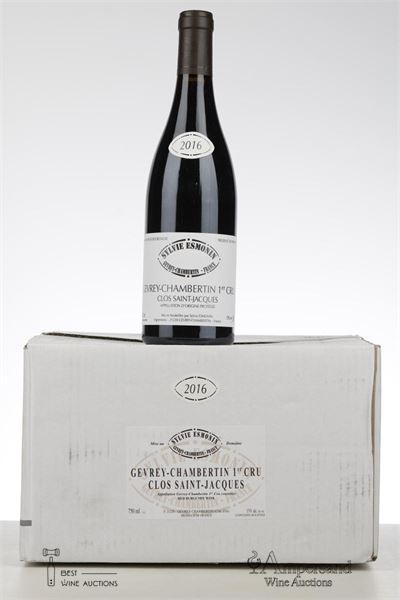 GEVREY CHAMBERTIN CLOS ST JACQUES 2016 - Sylvie Esmonin - 6 Bottles - Oc 6
