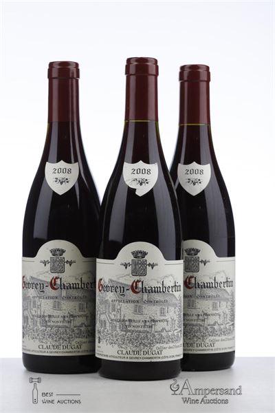 GEVREY CHAMBERTIN 2008 - Claude Dugat - 3 Bottles
