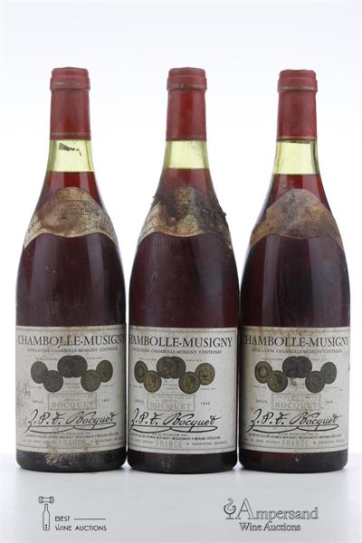 CHAMBOLLE MUSIGNY 1976 - Leonce Bocquet - 3 Bottles