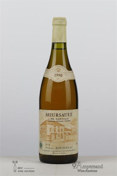 MEURSAULT LES NARVAUX 1990 - P. Bouzereau - 1 Bottle