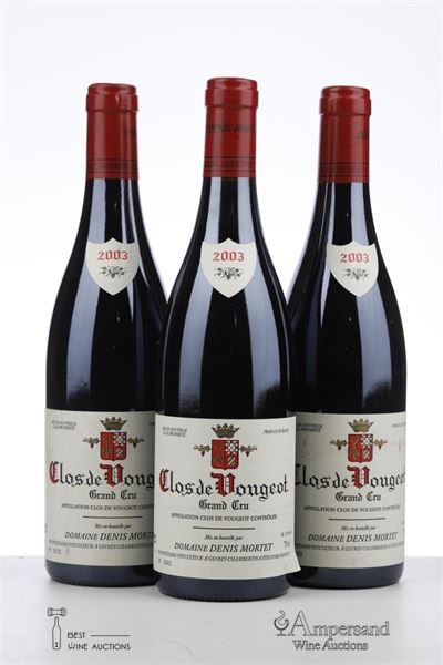 CLOS VOUGEOT 2003 - Denis Mortet - 3 Bottles
