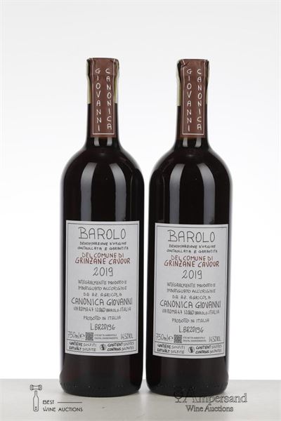 BAROLO DEL COMUNE GRINZANE CAVOUR 2019 - Canonica - 2 Bottles