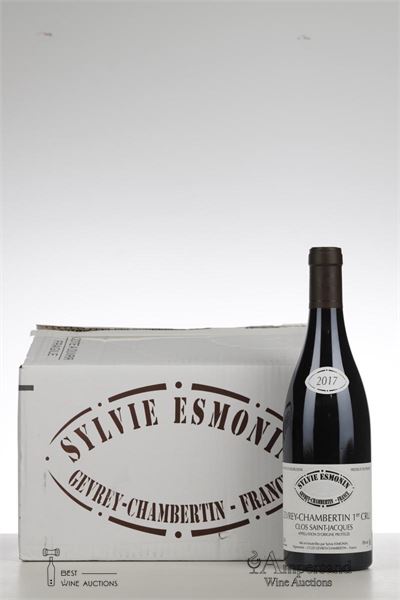 GEVREY CHAMBERTIN CLOS ST JACQUES 2017 - Sylvie Esmonin - 6 Bottles - Oc 6