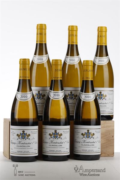 PULIGNY MONTRACHET CLAVOILLON 2010 - Domaine Leflaive - 6 Bottles - Owc 6