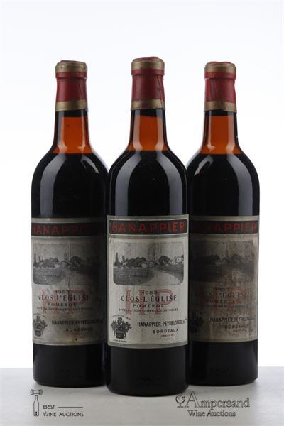CLOS L'EGLISE 1953 - Hanappier - 3 Bottles