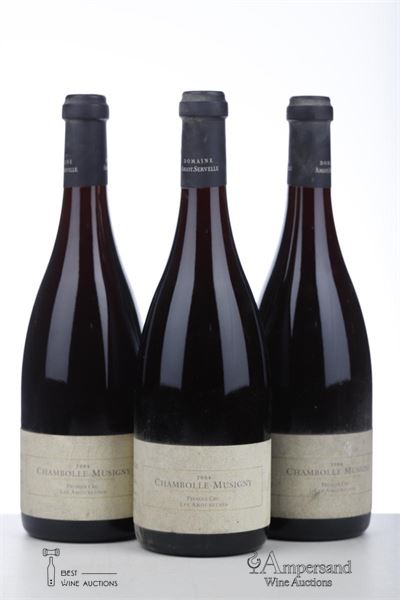 CHAMBOLLE MUSIGNY LES AMOUREUSES 2004 - Amiot Servelle - 3 Bottles