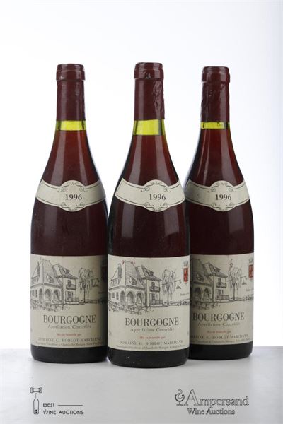 BOURGOGNE ROUGE 1996 - Roblot Marchand - 3 Bottles