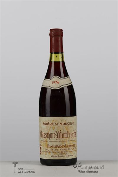 CHASSAGNE MONTRACHET ABBAYE DE MORGEOT 1976 - Rene Fleurot - 1 Bottle