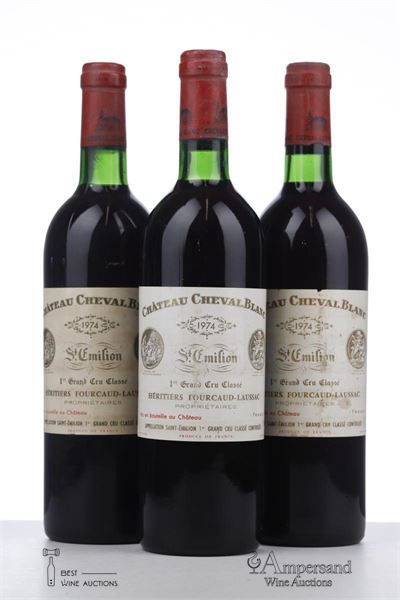CHEVAL BLANC 1974 - Mc - 3 Bottles
