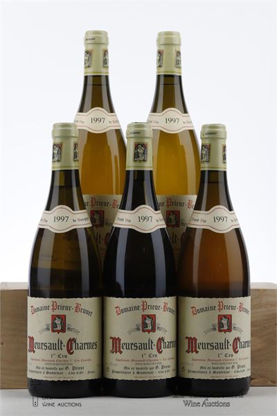 MEURSAULT CHARMES 1997 - Prieur Brunet - 5 Bottles