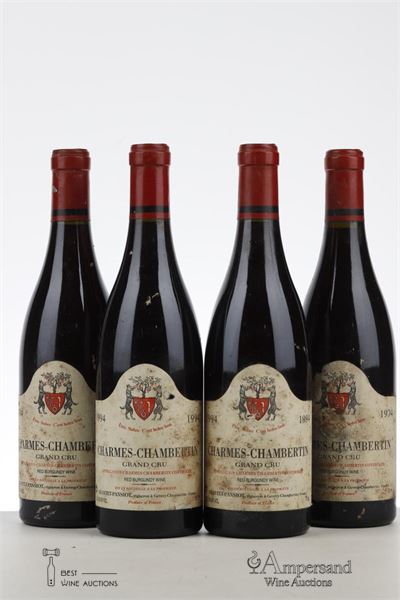 CHARMES CHAMBERTIN 1994 - Geantet Pansiot - 4 Bottles