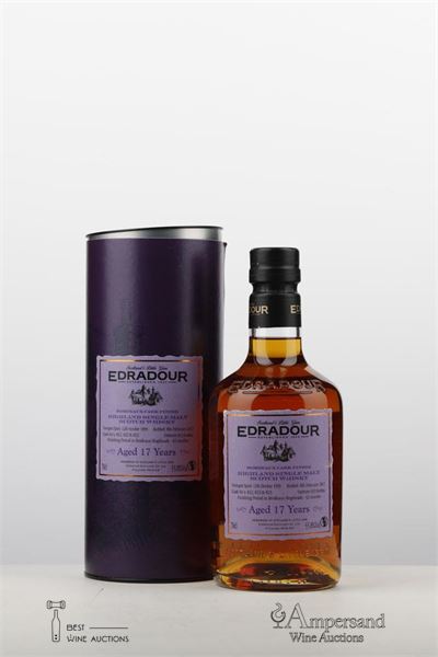 EDRADOUR 17 Y SINGLE MALT NV - Edradour - 55,8 ABV - Youngest spirit 1999 - Bottled 2017 - Bordeaux Cask Finish - Outturn 913 bottles - 1 Bottle - Oc 1
