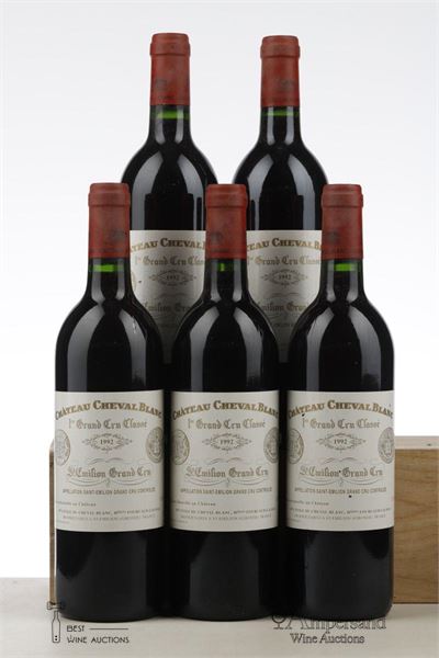 CHEVAL BLANC 1992 - Mc - 5 Bottles