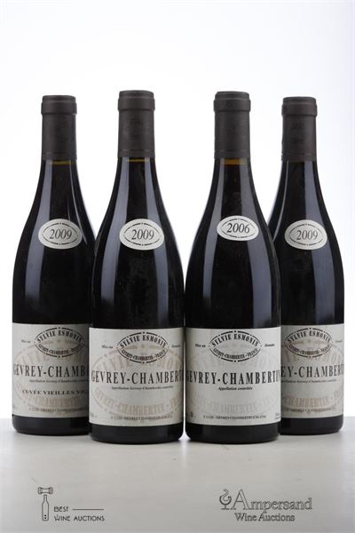 GEVREY CHAMBERTIN 1*2006 + 2*2009 + CUVEE VIEILLES VIGNES 1*2009   - Sylvie Esmonin - 4 Bottles