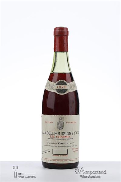 CHAMBOLLE MUSIGNY LES CHARMES 1970 - Grivelet - 1 Bottle