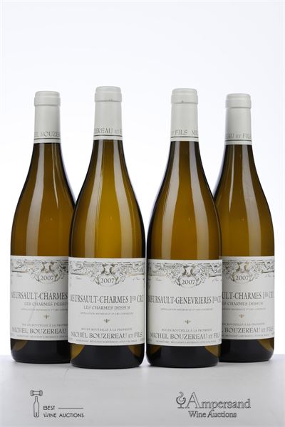 MEURSAULT CHARMES 2007 - Michel Bouzereau - 4 Bottles