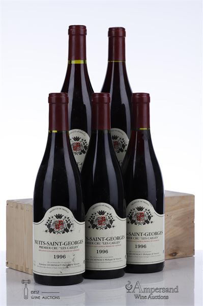NUITS ST GEORGES LES CAILLES 1996 - Philippe et Vincent Lecheneaut - 5 Bottles