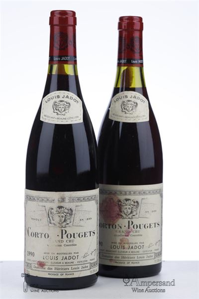CORTON POUGETS 1990 - Louis Jadot - 2 Bottles
