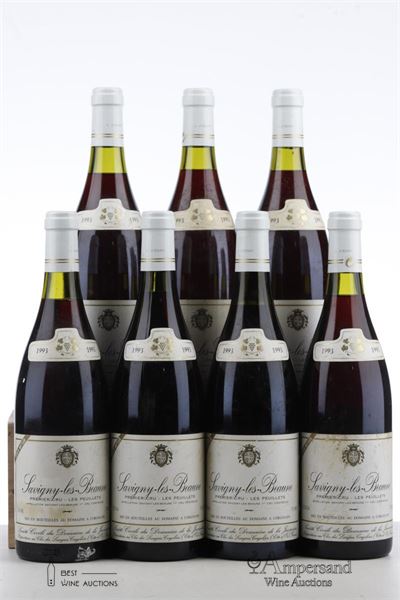 SAVIGNY LES BEAUNE LES PEUILLETS 1993 - Domaine de la Juviniere - 7 Bottles