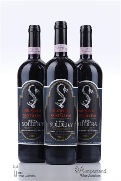 BRUNELLO DI MONTALCINO CASE BASSE RISERVA 2005 - Soldera - 3 Bottles