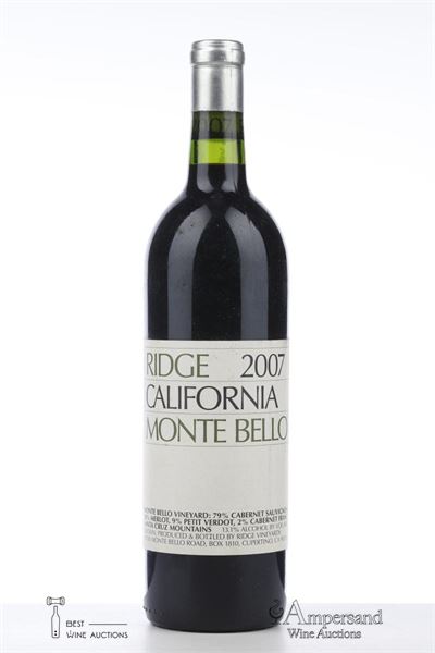 RIDGE MONTE BELLO 2007 - Ridge - 1 Bottle