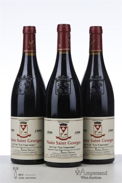 NUITS ST GEORGES LES VAUCRAINS 1999 - Bertrand Ambroise - 3 Bottles