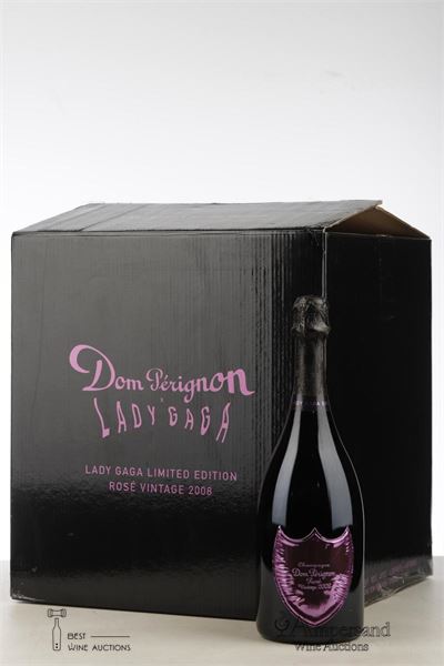 DOM PERIGNON ROSE LADY GAGA 2008 - Moet et Chandon - 4 Bottles - Metalbox