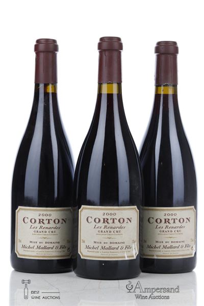 CORTON LES RENARDES 2000 - Michel Mallard - 3 Bottles