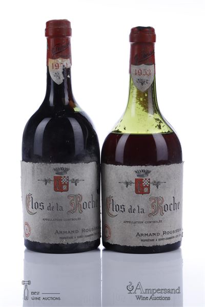 CLOS DE LA ROCHE 1953 - Armand Rousseau - 2 Bottles