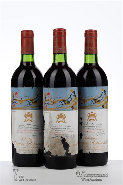 MOUTON ROTHSCHILD 1981 - 3 Bottles