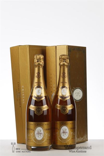 CRISTAL ROEDERER 1990 - Louis Roederer - 2 Bottles - Oc 1