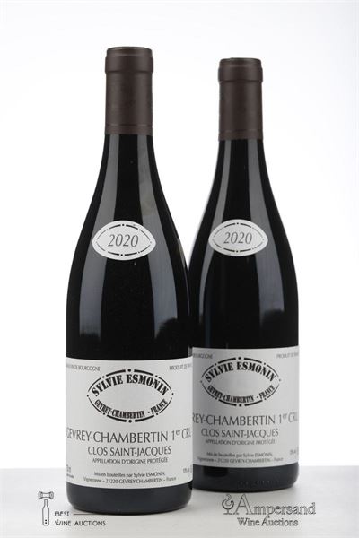 GEVREY CHAMBERTIN CLOS ST JACQUES 2020 - Sylvie Esmonin - 2 Bottles