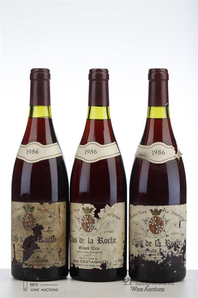 CLOS DE LA ROCHE 1986 - Guy Castagnier - 3 Bottles