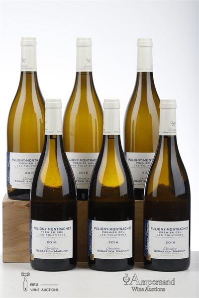 PULIGNY MONTRACHET LES FOLATIERES 2016 - Sebastien Magnien - 6 Bottles