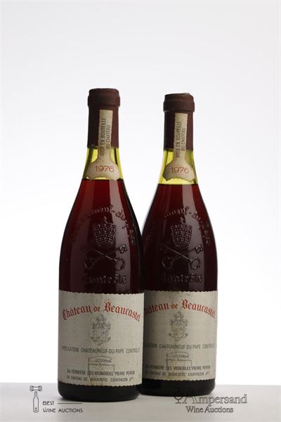 CHATEAUNEUF DU PAPE BEAUCASTEL 1976 - Beaucastel - 2 Bottles