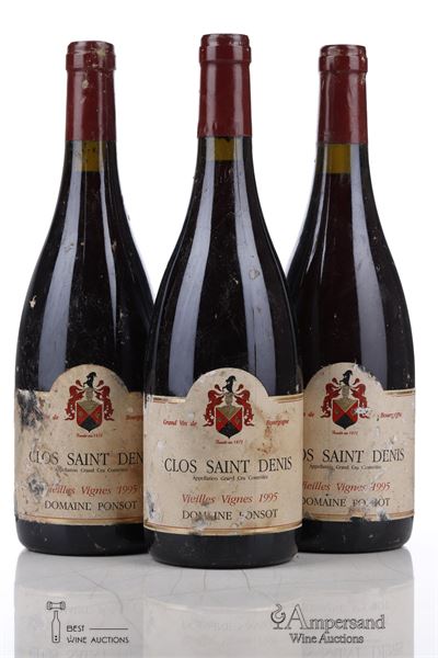 CLOS ST DENIS 1995 - Ponsot - 3 Bottles