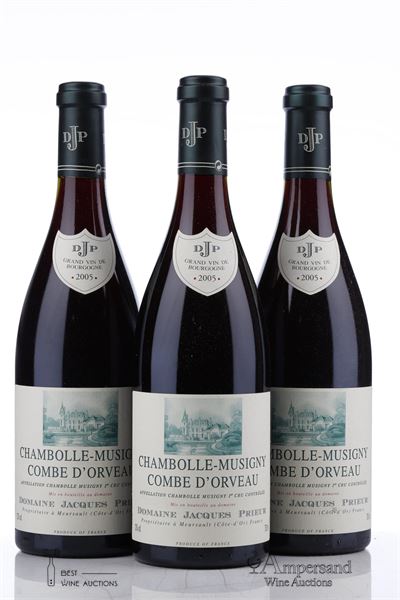 CHAMBOLLE MUSIGNY LA COMBE D'ORVEAUX 2005 - Jacques Prieur - 3 Bottles
