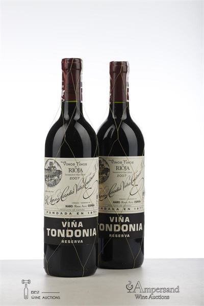 VINA TONDONIA RESERVA 2007 - R. Lopez de Heredia - 2 Bottles
